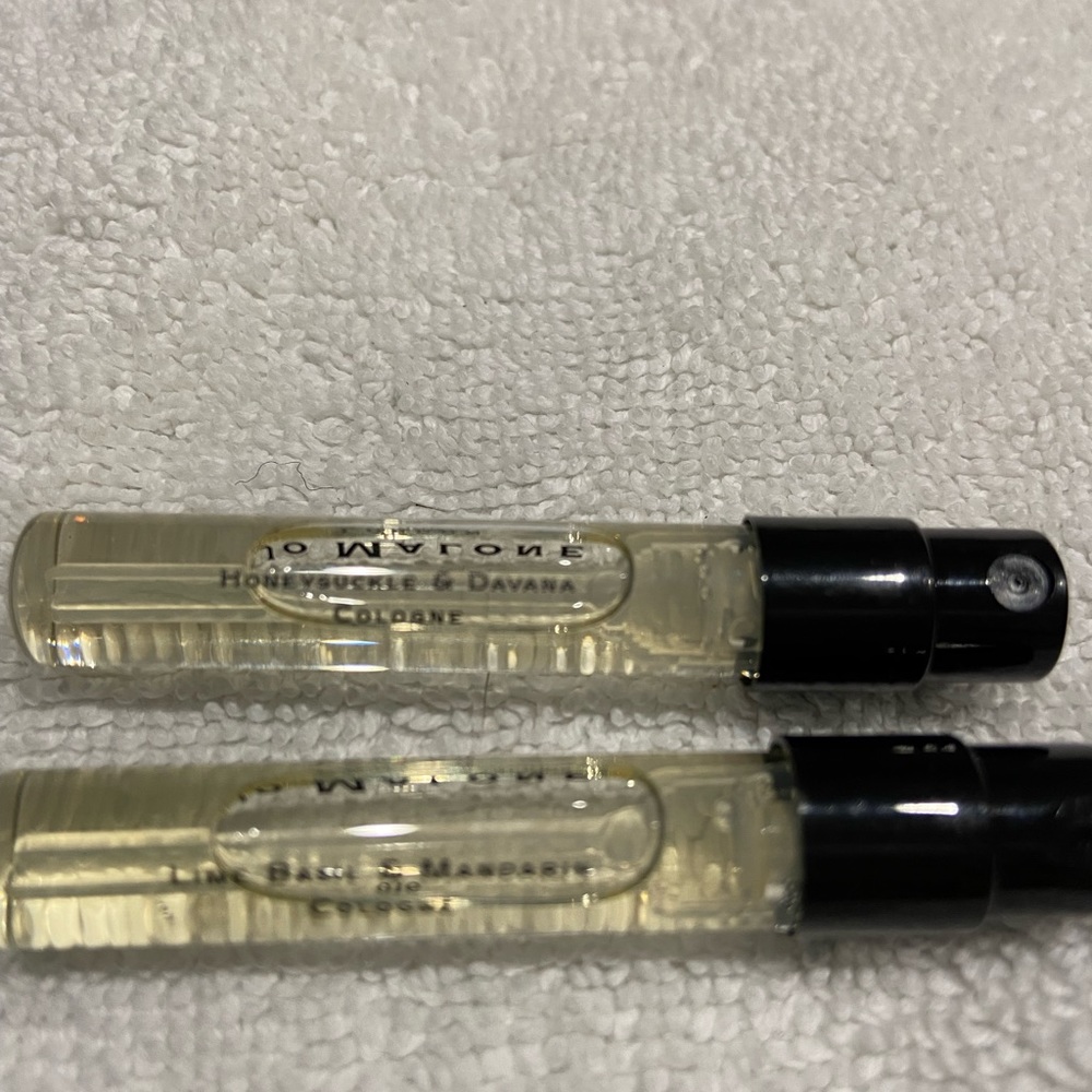 Jo Malone spray samples honeysuckle and lime basil